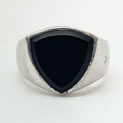 【中古】TOM WOOD | トムウッド　SHIELD BLACL ONYX リング・指輪 シルバー【尾張小牧店】