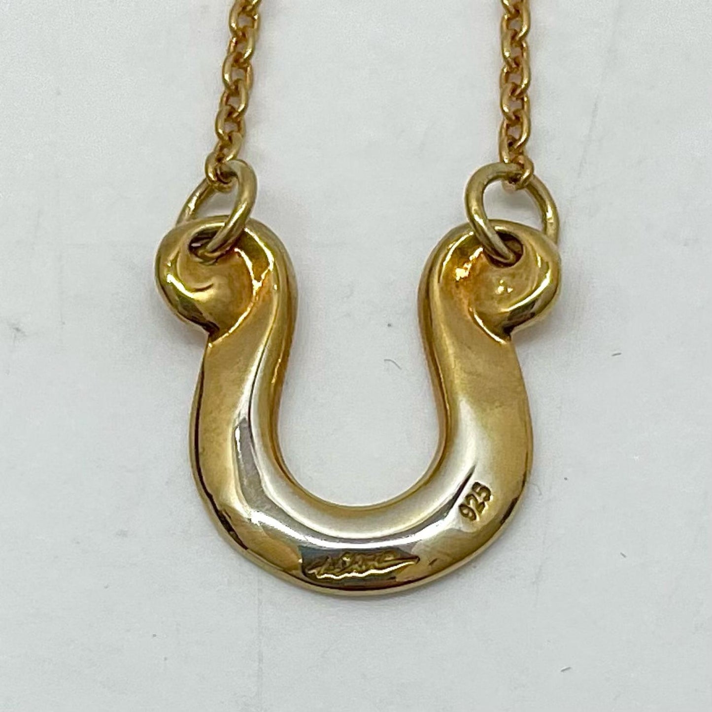 【中古】CRIMIE | クライミー　LETTER RIBBON HORSE SHOE NECKLACE ネックレス ゴールド【尾張小牧店】