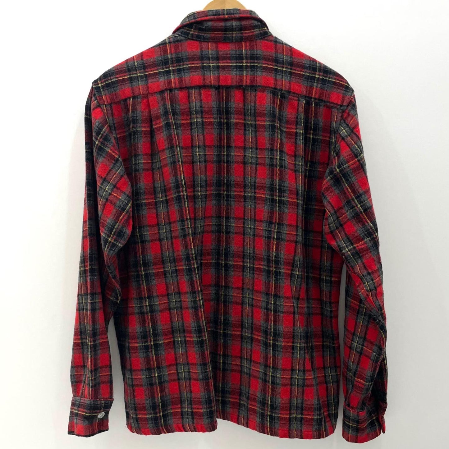【中古】VINTAGE | ビンテージ ウールシャツ 長袖シャツ レッド×ブラック×グレー【尾張小牧店】