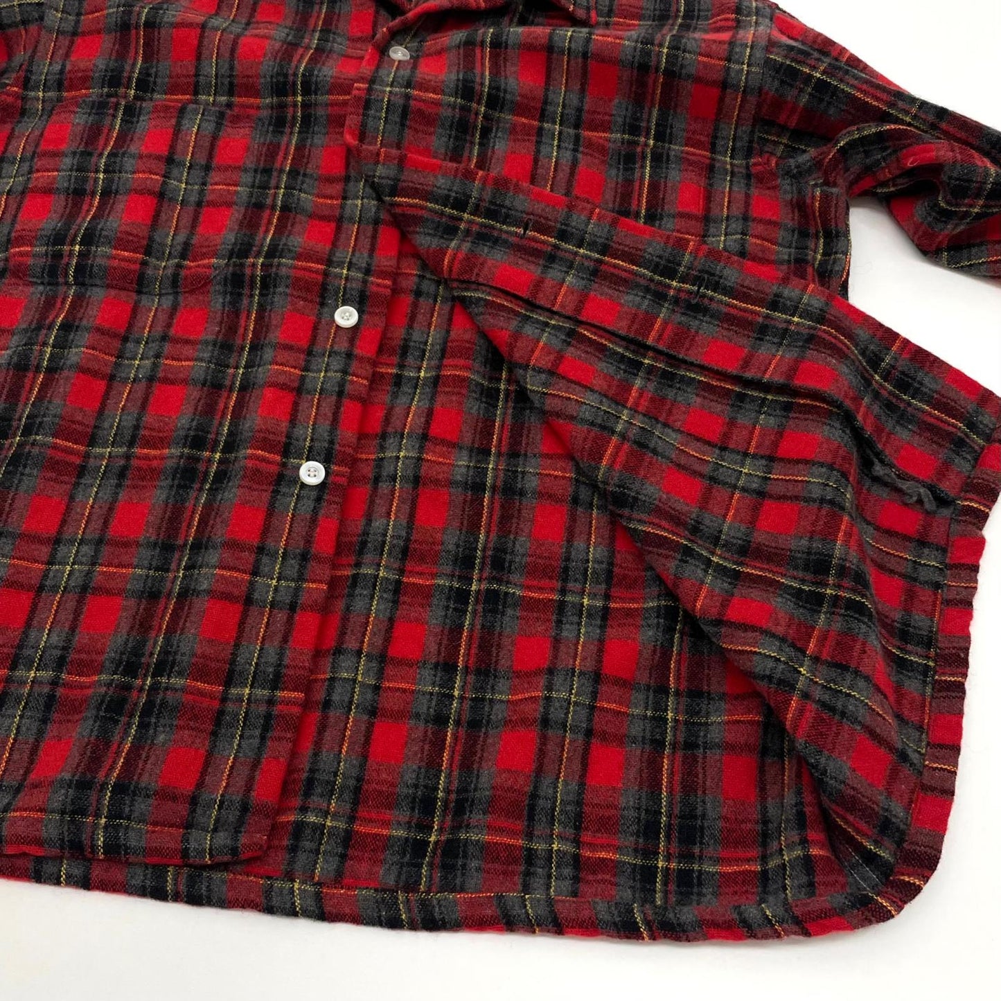 【中古】VINTAGE | ビンテージ ウールシャツ 長袖シャツ レッド×ブラック×グレー【尾張小牧店】