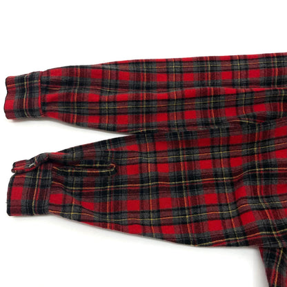 【中古】VINTAGE | ビンテージ ウールシャツ 長袖シャツ レッド×ブラック×グレー【尾張小牧店】