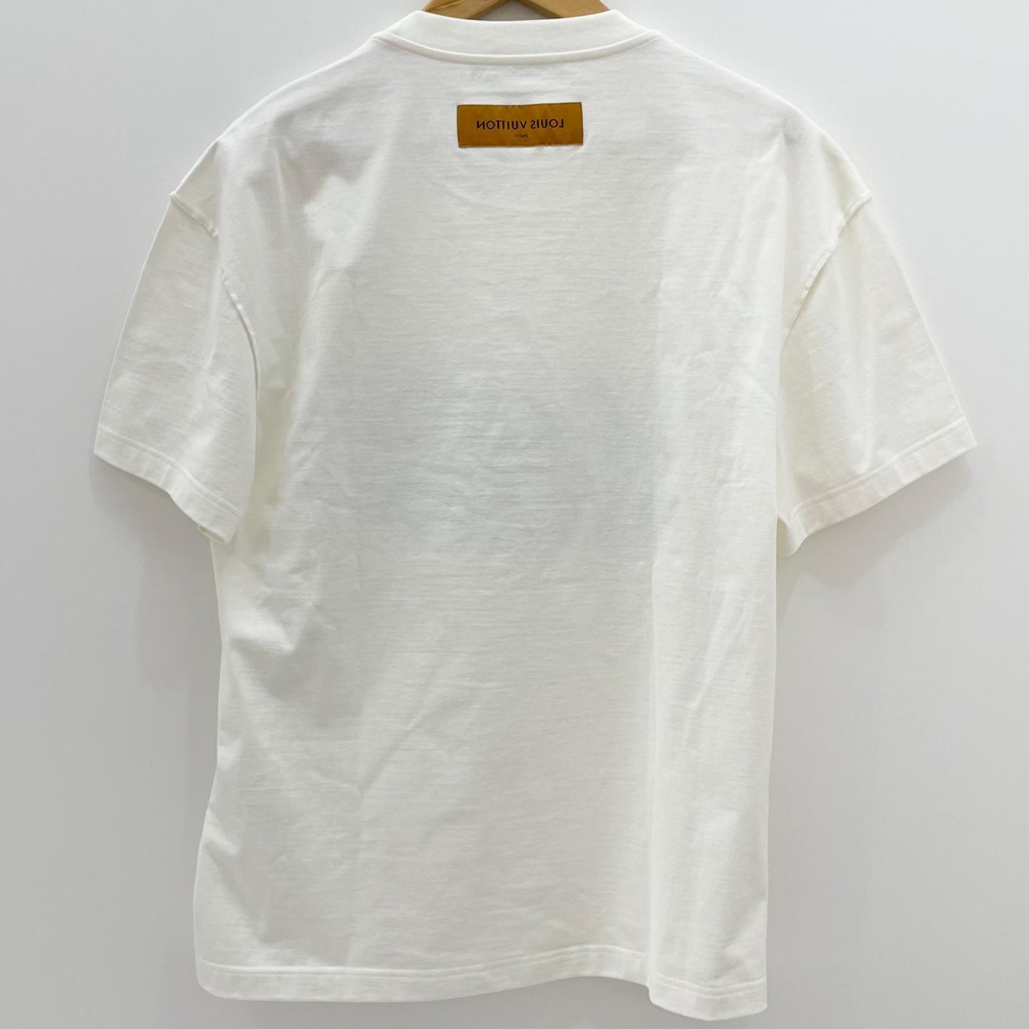 【中古】LOUIS VUITTON | ルイ・ヴィトン　22AW インサイドアウト グラフィックロゴ刺繍　半袖Ｔシャツ RM222 DT3 HNY75W ホワイト サイズ：S【尾張小牧店】