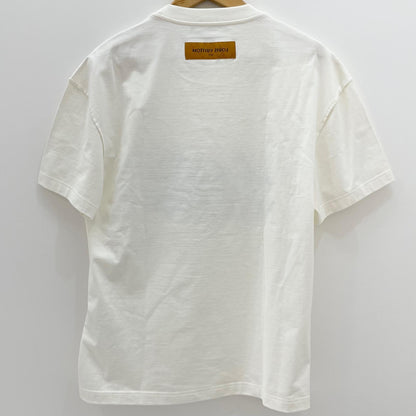 【中古】LOUIS VUITTON | ルイ・ヴィトン　22AW インサイドアウト グラフィックロゴ刺繍　半袖Ｔシャツ RM222 DT3 HNY75W ホワイト サイズ：S【尾張小牧店】