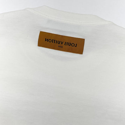 【中古】LOUIS VUITTON | ルイ・ヴィトン　22AW インサイドアウト グラフィックロゴ刺繍　半袖Ｔシャツ RM222 DT3 HNY75W ホワイト サイズ：S【尾張小牧店】