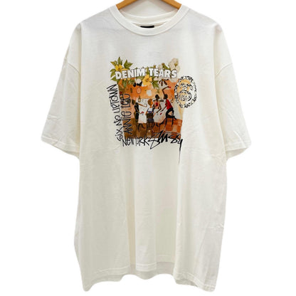 【中古】STUSSY×Denim Tears | ステューシー×デニムティアーズ Annie Lee Tee 半袖Ｔシャツ ホワイト サイズ：XXL【尾張小牧店】