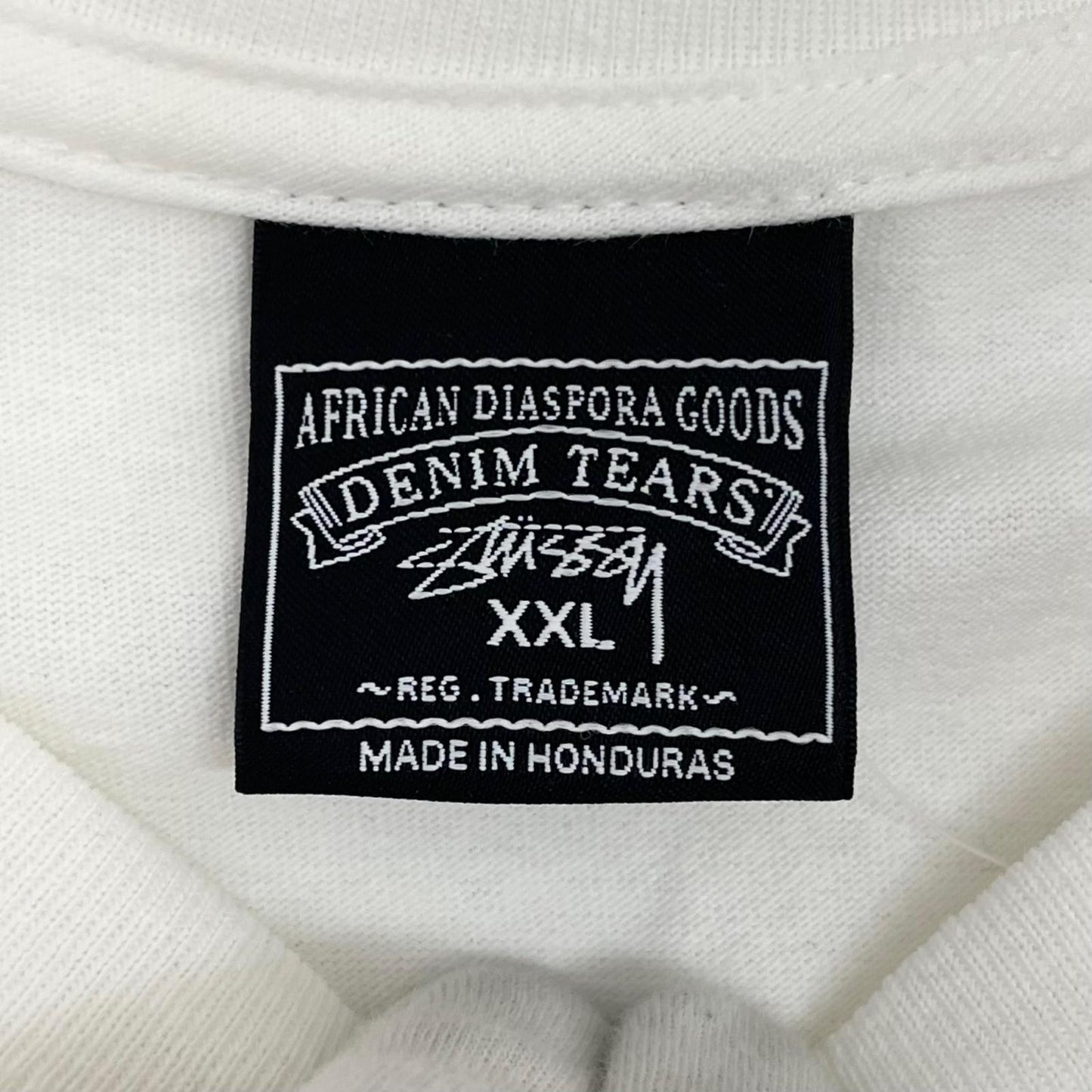 【中古】STUSSY×Denim Tears | ステューシー×デニムティアーズ Annie Lee Tee 半袖Ｔシャツ ホワイト サイズ：XXL【尾張小牧店】
