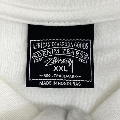 【中古】STUSSY×Denim Tears | ステューシー×デニムティアーズ Annie Lee Tee 半袖Ｔシャツ ホワイト サイズ：XXL【尾張小牧店】
