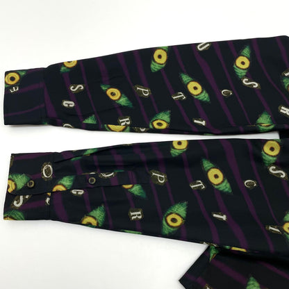 【中古】glamb××JOJO | グラム×ジョジョの奇妙な冒険 プロシュート 総柄長袖シャツ ブラック サイズ：3【尾張小牧店】