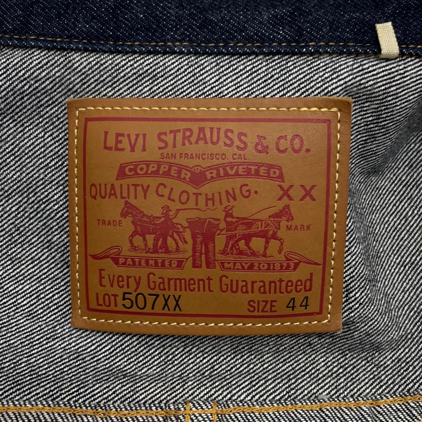【中古】Levi's VintageClothing | リーバイスヴィンテージクロージング 507XX 1953年モデル復刻　TYPE II　Tバック　デニムジャケット 70507-0066 ネイビー サイズ：44【尾張小牧店】