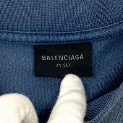 【中古】BALENCIAGA | バレンシアガ　23AW Medium Fit T-Shirt 半袖Ｔシャツ TPVK1 4313 ブルー サイズ：L【尾張小牧店】