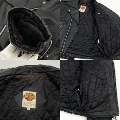 【中古】HARLEY-DAVIDSON | ハーレーダビットソン ライダースジャケット ブラック サイズ：40【尾張小牧店】