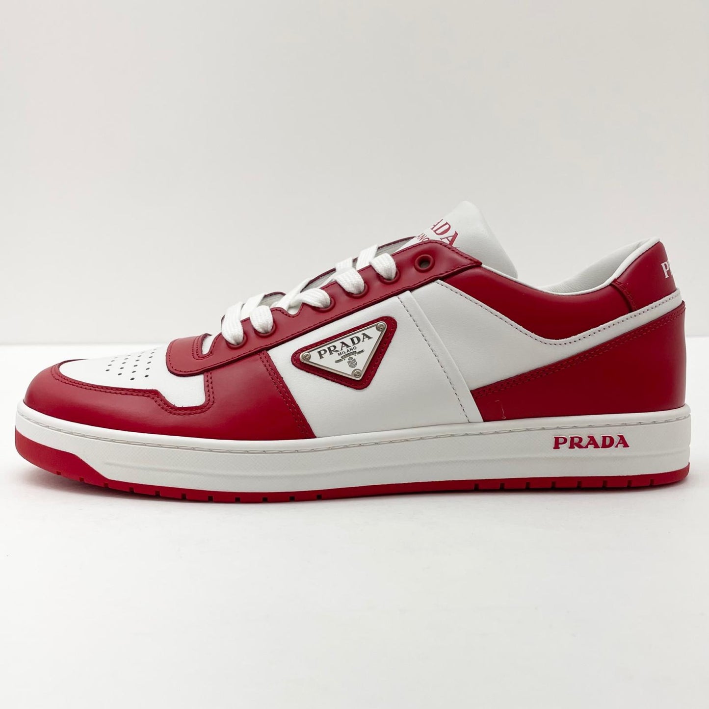 【中古】PRADA | プラダ　ダウンタウン スニーカー 靴　2EE364　レッド×ホワイト【尾張小牧店】