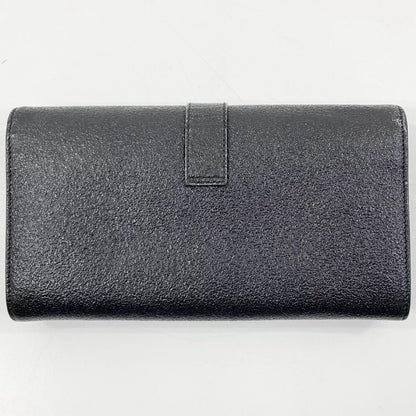 【中古】SAINT LAURENT | サンローラン YSLライン ラージ フラップウォレット 長財布 414567C133U ブラック【尾張小牧店】