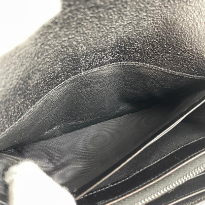【中古】SAINT LAURENT | サンローラン YSLライン ラージ フラップウォレット 長財布 414567C133U ブラック【尾張小牧店】