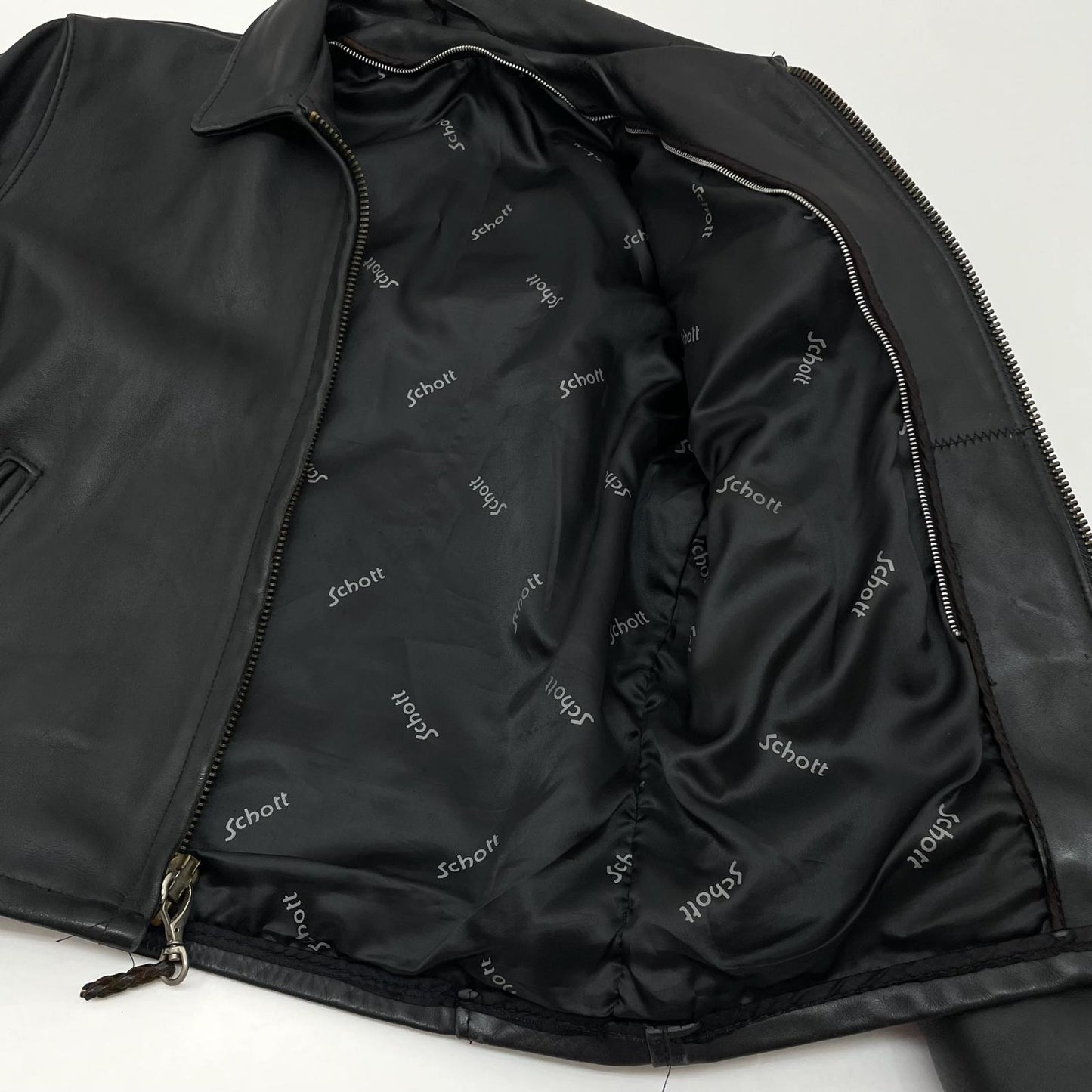 【中古】schott | ショット ライダースジャケット ブラック サイズ：38【尾張小牧店】