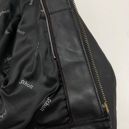 【中古】schott | ショット ライダースジャケット ブラック サイズ：38【尾張小牧店】