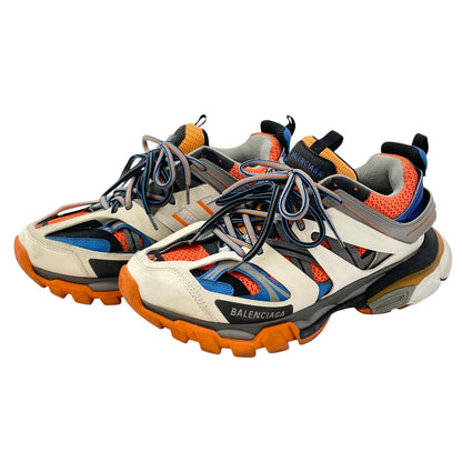 【中古】BALENCIAGA | バレンシアガ TRACK TRAINERS トラック トレーナー ローカットスニーカー 542023 ホワイト×ブルー×オレンジ×グレー 26.5cm【尾張小牧店】