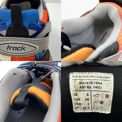 【中古】BALENCIAGA | バレンシアガ TRACK TRAINERS トラック トレーナー ローカットスニーカー 542023 ホワイト×ブルー×オレンジ×グレー 26.5cm【尾張小牧店】