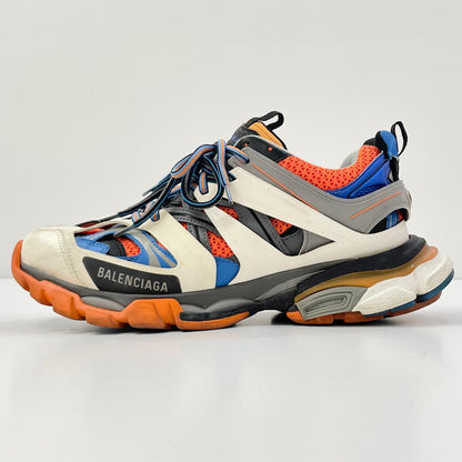 【中古】BALENCIAGA | バレンシアガ TRACK TRAINERS トラック トレーナー ローカットスニーカー 542023 ホワイト×ブルー×オレンジ×グレー 26.5cm【尾張小牧店】