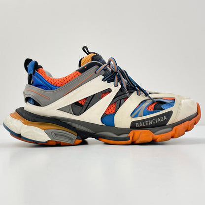 【中古】BALENCIAGA | バレンシアガ TRACK TRAINERS トラック トレーナー ローカットスニーカー 542023 ホワイト×ブルー×オレンジ×グレー 26.5cm【尾張小牧店】