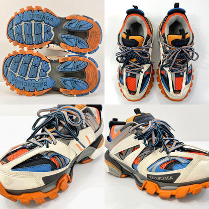【中古】BALENCIAGA | バレンシアガ TRACK TRAINERS トラック トレーナー ローカットスニーカー 542023 ホワイト×ブルー×オレンジ×グレー 26.5cm【尾張小牧店】
