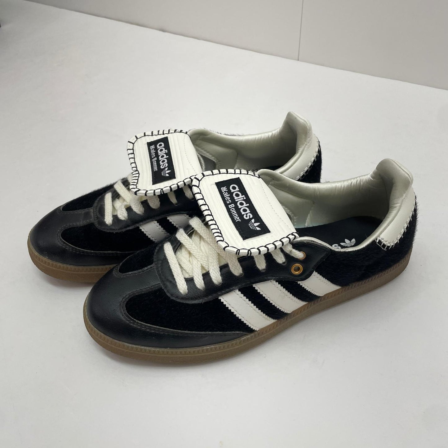 【中古】adidas | アディダス Wales Bonner × adidas Samba Pony Tonal Low スニーカー 26.0cm IE0580 ブラック【尾張小牧店】