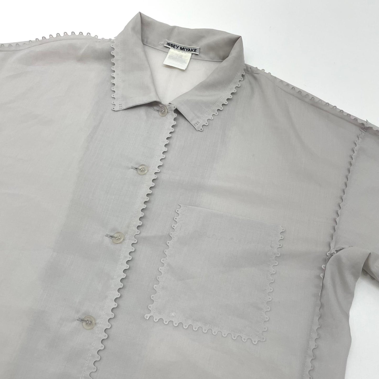 【中古】ISSEY MIYAKE | イッセイミヤケ 長袖シャツ グレー サイズ：L【尾張小牧店】