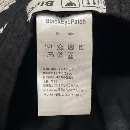 【中古】BlackEyePatch | ブラックアイパッチ　取扱注意 バケットハット ブラック×ホワイト【尾張小牧店】