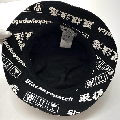 【中古】BlackEyePatch | ブラックアイパッチ　取扱注意 バケットハット ブラック×ホワイト【尾張小牧店】