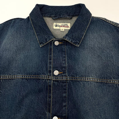 【中古】STUSSY | ステューシー　25SS WORKGEAR　VINTAGE DENIM TRUCKER JACKET デニムジャケット ネイビー サイズ：XL【尾張小牧店】
