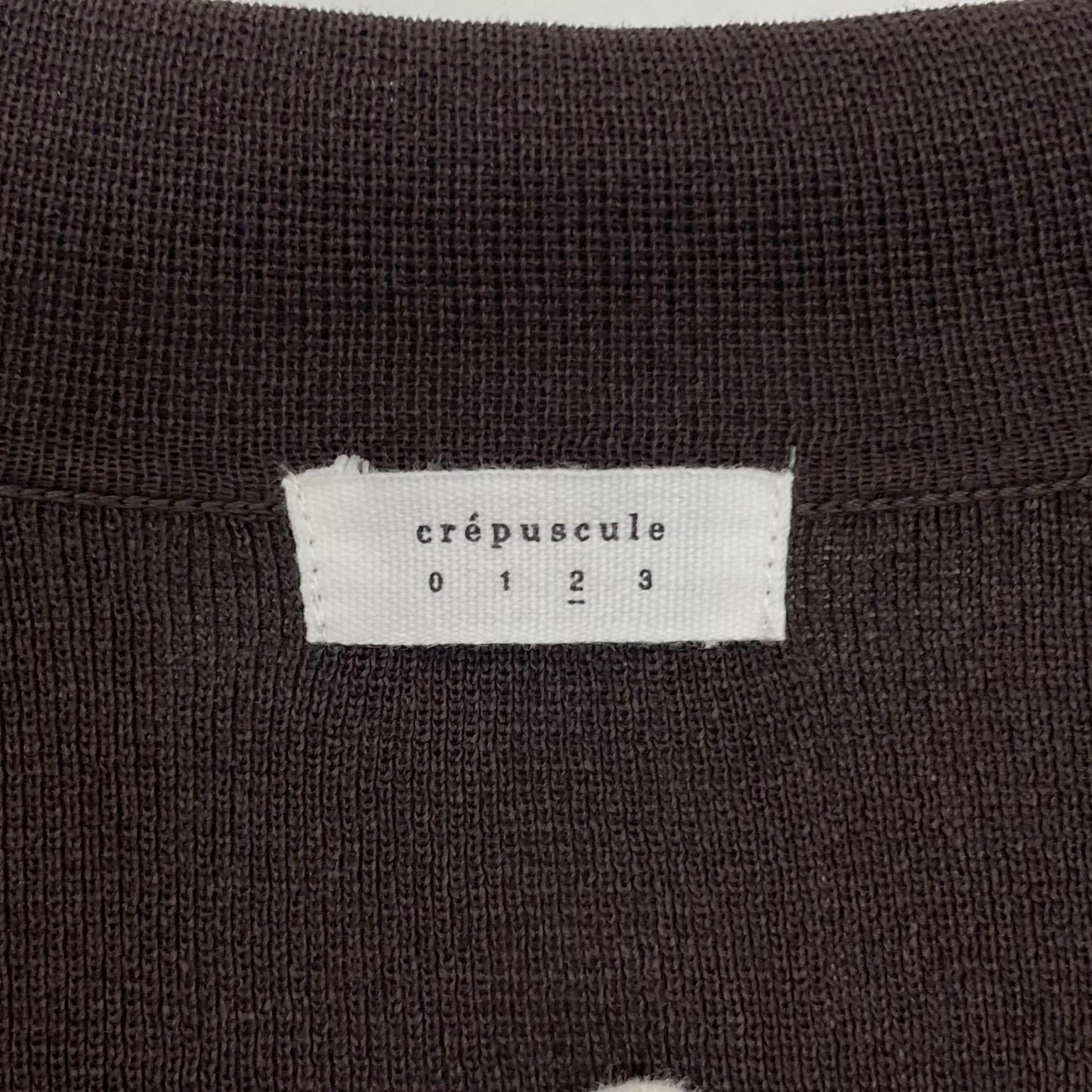 【中古】crepuscule | クレプスキュール Washi Open Collar S/S Shirt 半袖シャツ 2601-017 ブラウン サイズ：2【尾張小牧店】