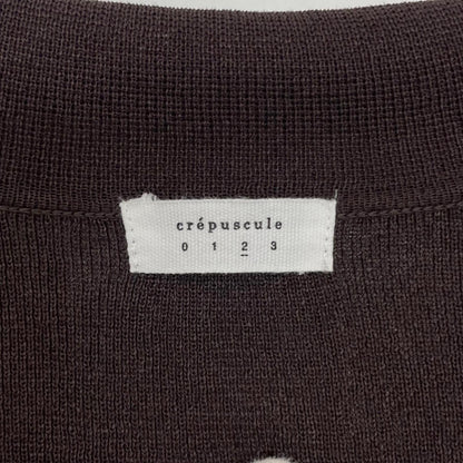 【中古】crepuscule | クレプスキュール Washi Open Collar S/S Shirt 半袖シャツ 2601-017 ブラウン サイズ：2【尾張小牧店】