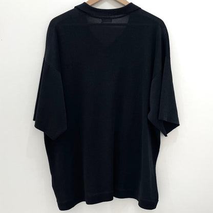 【中古】crepuscule | クレプスキュール Washi Open Collar S/S Shirt 半袖シャツ 2601-017 ブラック サイズ：2【尾張小牧店】
