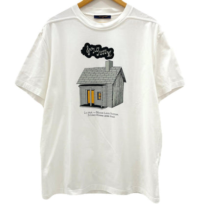 【中古】LOUIS VUITTON | ルイ・ヴィトン 23SS ハウスプリント　半袖Ｔシャツ RM2319 NPG HOY01W ホワイト サイズ：XXL【尾張小牧店】