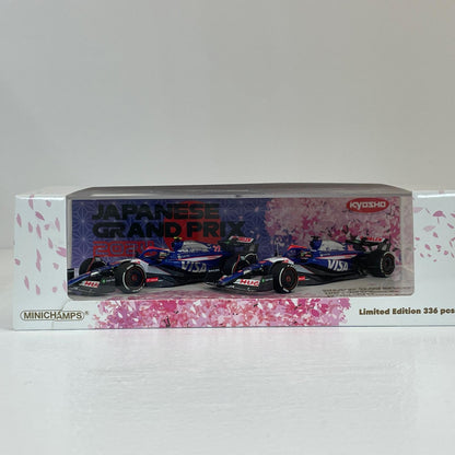 ミニチャンプス 1/43 ビザ キャッシュ RB F1 チーム VCARB 01 角田裕毅 & 岩佐歩夢 日本GP 2024 2台セット 限定336台【尾張小牧店】