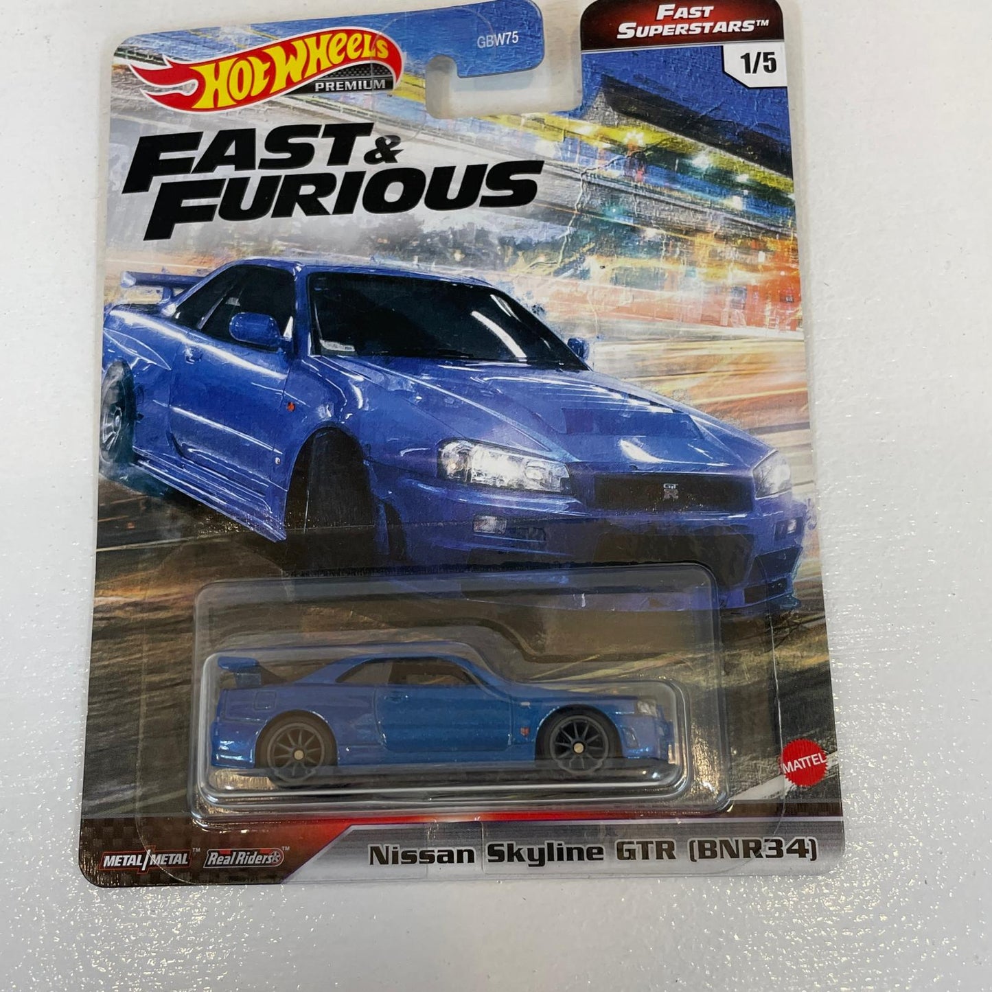 ホットウィールプレミアム ワイルド・スピード プレミアム － ファスト・スーパースターズ 日産 スカイライン GTR (BNR34)【尾張小牧店】