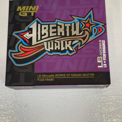 MINI GT 1/64 LB-Silhouette WORKS GT Nissan 35GT-RR バージョン 1 `Purple Metallic` (左ハンドル)【尾張小牧店】