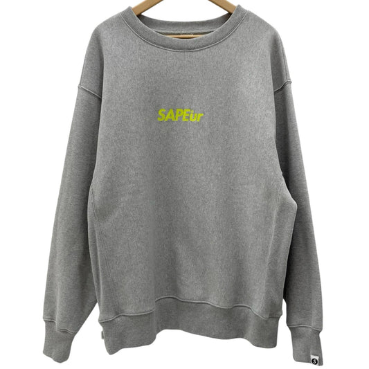 【中古】SAPEur | サプール　裏起毛 長袖スウェット グレー サイズ：XL【尾張小牧店】