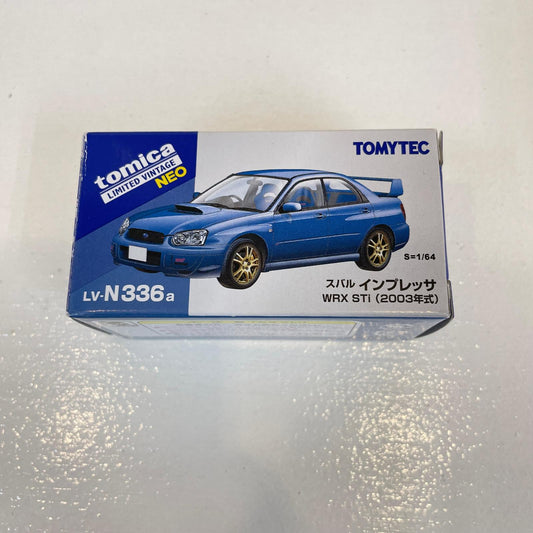 トミカリミテッドヴィンテージ ネオ LV-N336a　スバル インプレッサ WRX STi（青）2003年式【尾張小牧店】