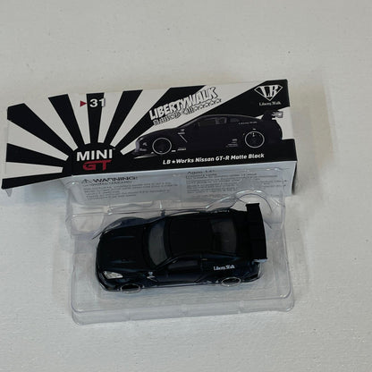 MINI-GT LBWK LB-WORKS 日産 GT-R マットブラック【尾張小牧店】
