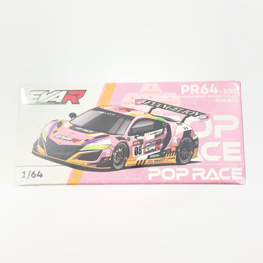 POP RACE 1/64ミニカー EVA RT PRODUCTION MODEL CUSTOM TYPE-08 NSX GT3【尾張小牧店】