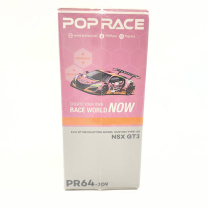 POP RACE 1/64ミニカー EVA RT PRODUCTION MODEL CUSTOM TYPE-08 NSX GT3【尾張小牧店】