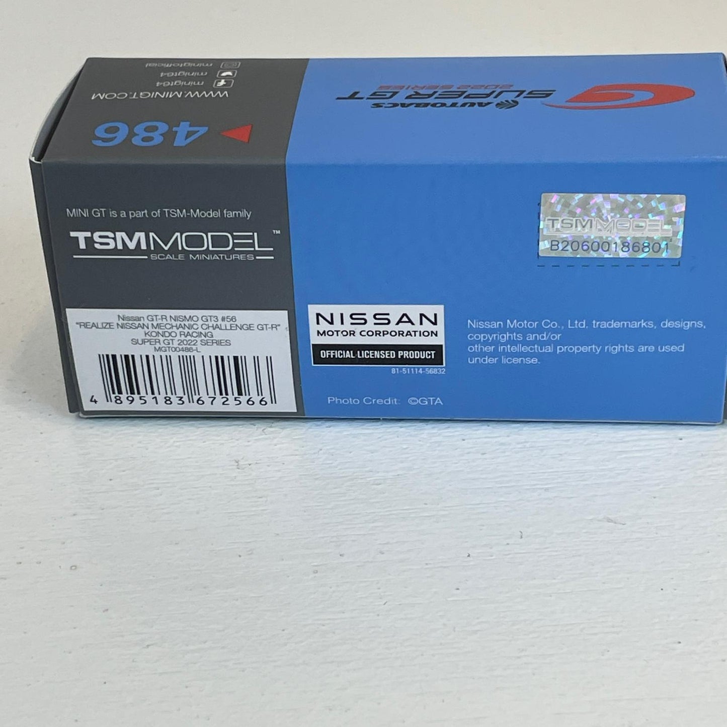 MINI GT 1/64 Nissan GT-R Nismo GT3 SUPER GTシリーズ 2022SERIES　#56 KONDO RACING【尾張小牧店】