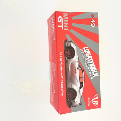MINI GT 1/64 LB★Works Nissan GT-R FORGIATO(サテンシルバー)【尾張小牧店】
