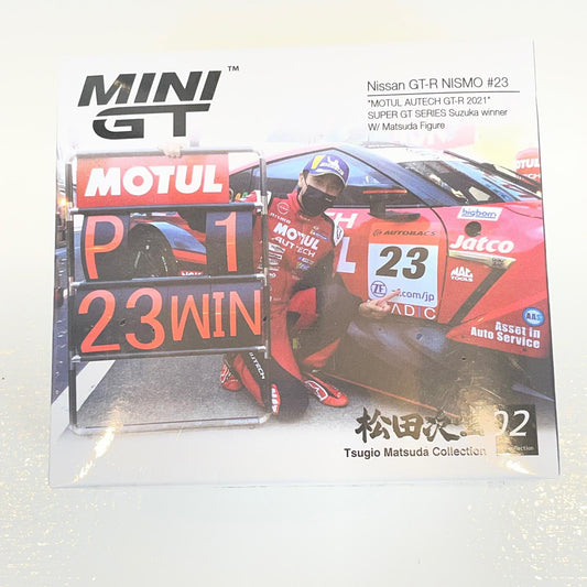 MINI GT 1/64 Nissan GT-R Nismo GT500 NISMO SUPER GTシリーズ2021 R3.Suzuka 優勝車 “MOTUL AUTECH GT-R” 松田次生コレクション【尾張小牧店】