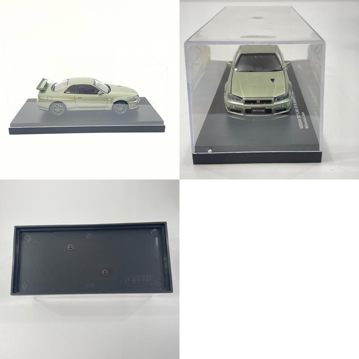 京商 1/43 スカイライン GT-R R34 VスペックII 後期型 ニュル (ミレニアムジェイド)【尾張小牧店】
