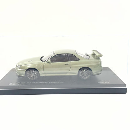 京商 1/43 スカイライン GT-R R34 VスペックII 後期型 ニュル (ミレニアムジェイド)【尾張小牧店】