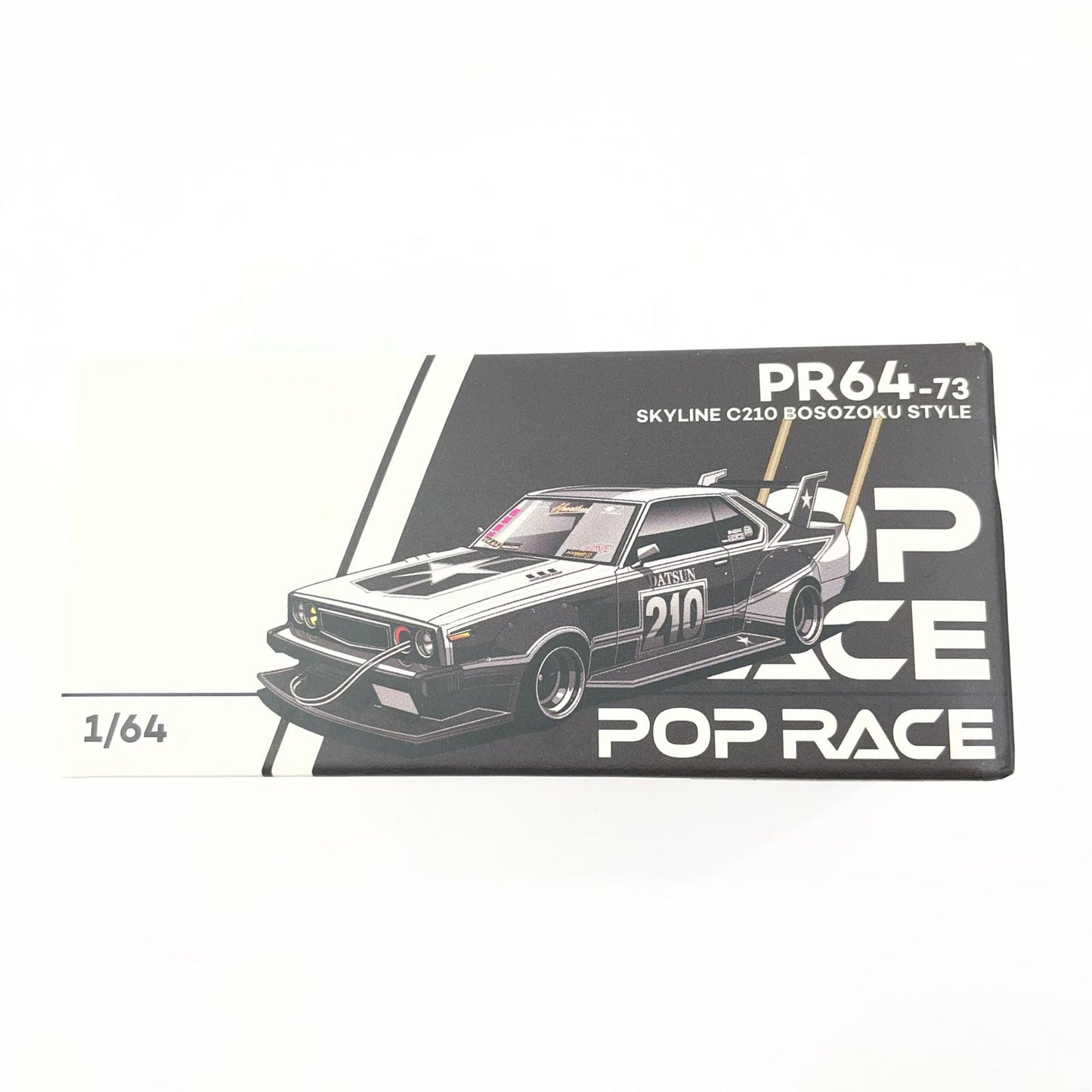 POP RACE 1/64 SKYLINE C210 BOSOZOKU STYLE MATT BLACK【尾張小牧店】