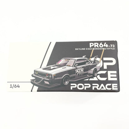 POP RACE 1/64 SKYLINE C210 BOSOZOKU STYLE MATT BLACK【尾張小牧店】