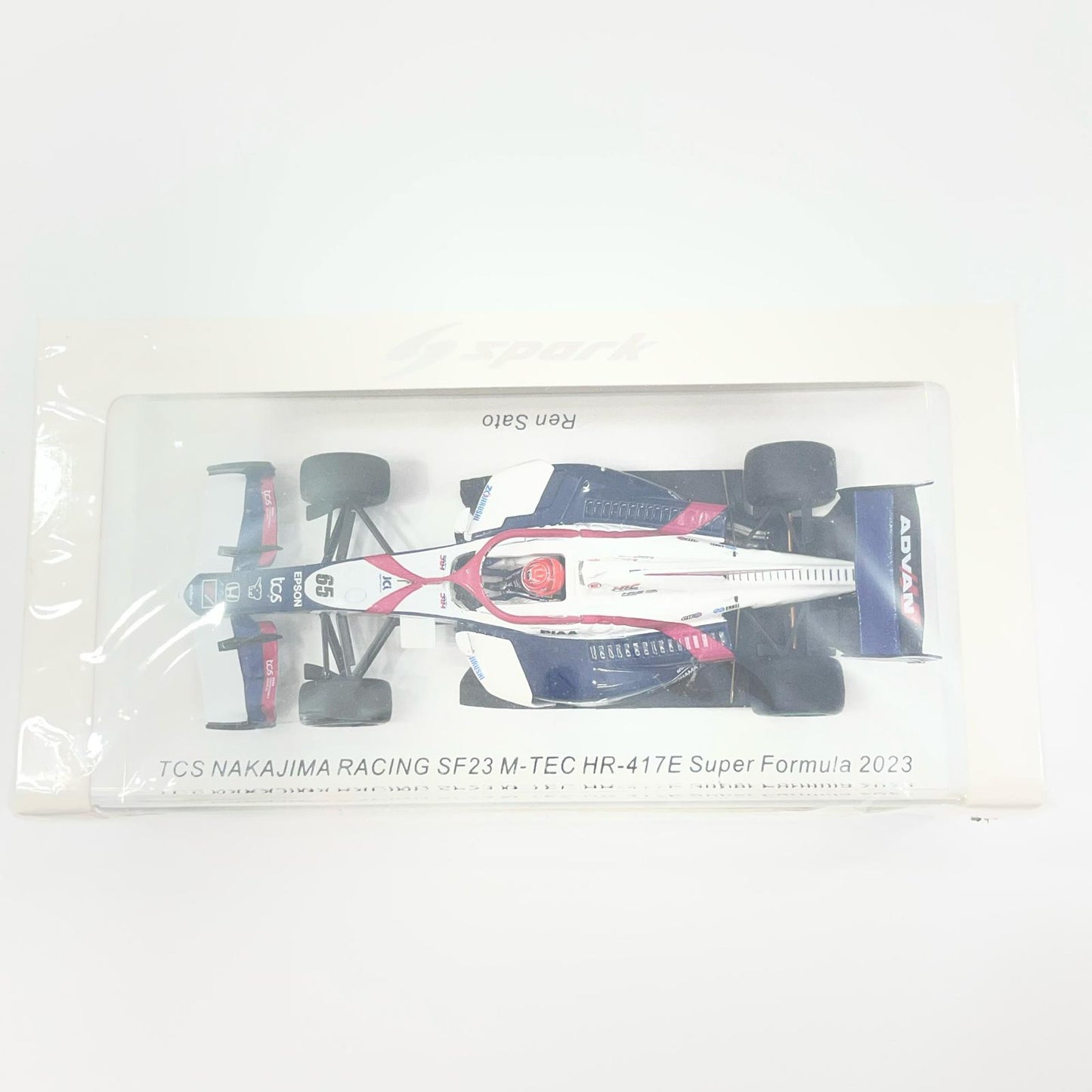 Spark SFJ022 1/43 TCS NAKAJIMA SF23 No.65 TCS NAKAJIMA RACING M-TEC HR-417E Super Formula 2023 Ren Sato 【尾張小牧店】